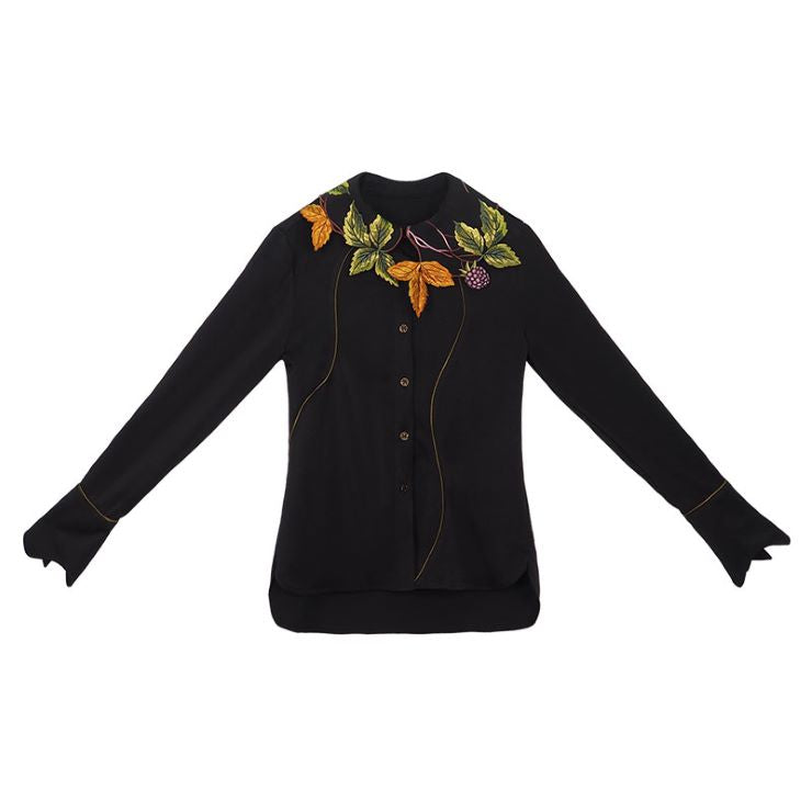 植物刺繍デザインブラウス br24-13 – Q'e