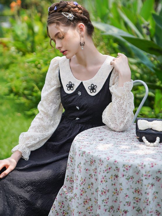 garland ガーランド　ワンピース　花柄　薔薇　クラシカル　アンティーク garland ガーランド ワンピース 花柄 薔薇 クラシカル