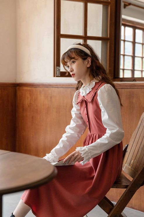 当時物♡ヴィンテージPINKHOUSE初期チェックフリルワンピースダブリエレトロ ♡新作❣️タブリエ付きギンガムチェックワンピース♡by