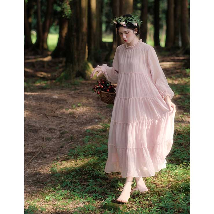 シフォンデニムギャザーワンピース | BEARDSLEY(ビアズリー)レディース