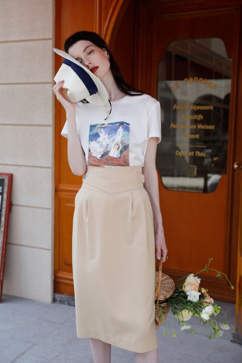 絵画プリントTシャツ br41-1 – Q'e