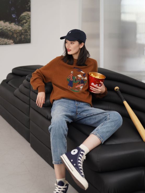 ゴルフ刺繍デザインニット br41-15 – Q'e