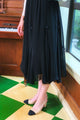 黒薔薇装飾シルクスカート br41-58