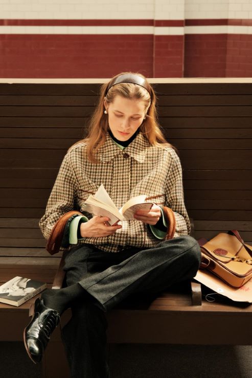 レトロ千鳥柄ジャケット br41-87 – Q'e