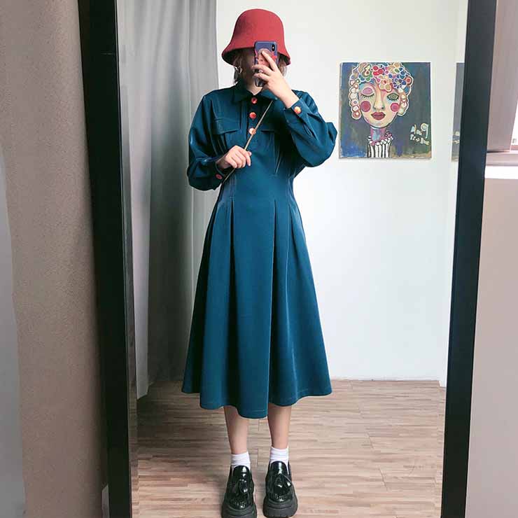 【日本未発売】studio doe | 半袖ドレープドレス ワンピース Studio Doe - Short-sleeve Draped Dress/254CDR12 - Select