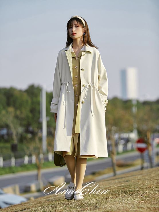 ドロストデザイントレンチコート br8-118 – Q'e