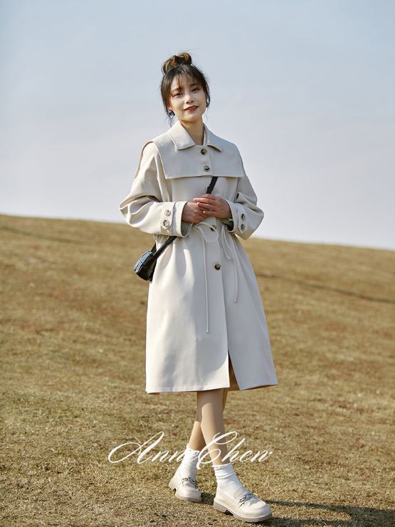 ドロストデザイントレンチコート br8-118 – Q'e