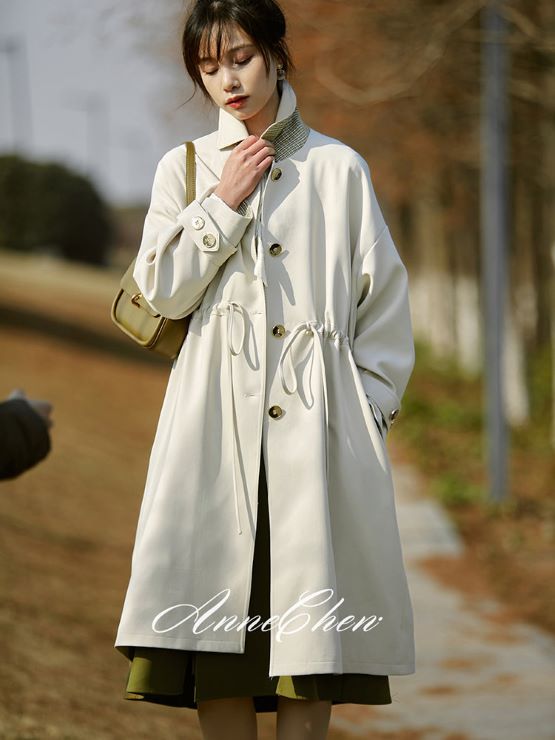 ドロストデザイントレンチコート br8-118 – Q'e