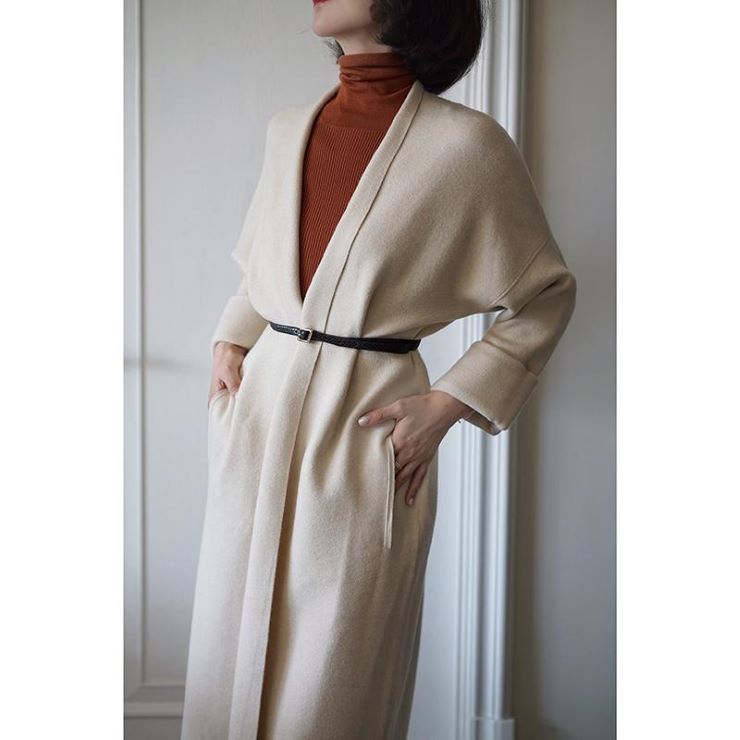 レトロロングローブコート br9-135 – Q'e