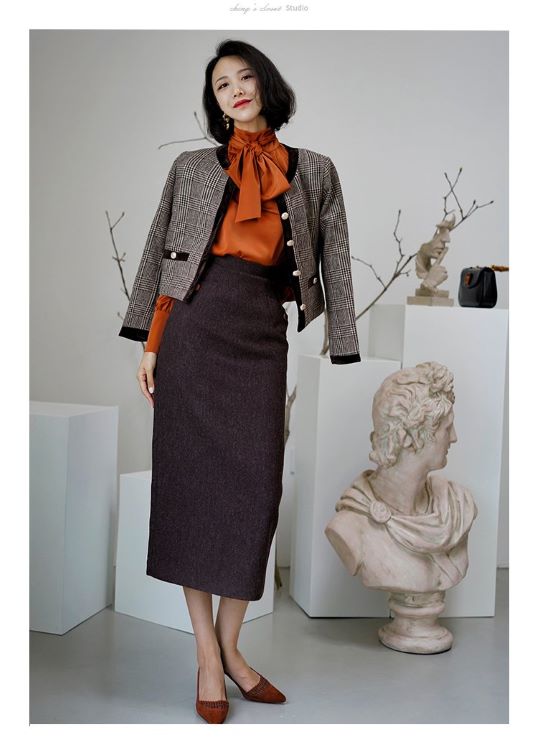 レトロリボンブラウス br9-72 – Q'e