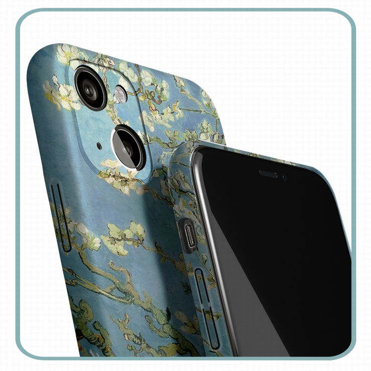 ゴッホ 花咲くアーモンドの木の枝のiPhoneケース（ハードケース